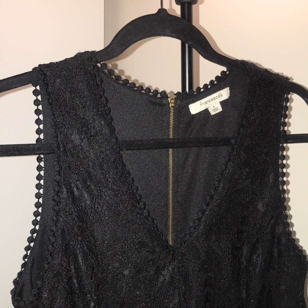 Francesca's Black Lace Dress